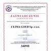 Certyfikat NATO (NCAGE) dla Clima Gold Sp. z o.o.